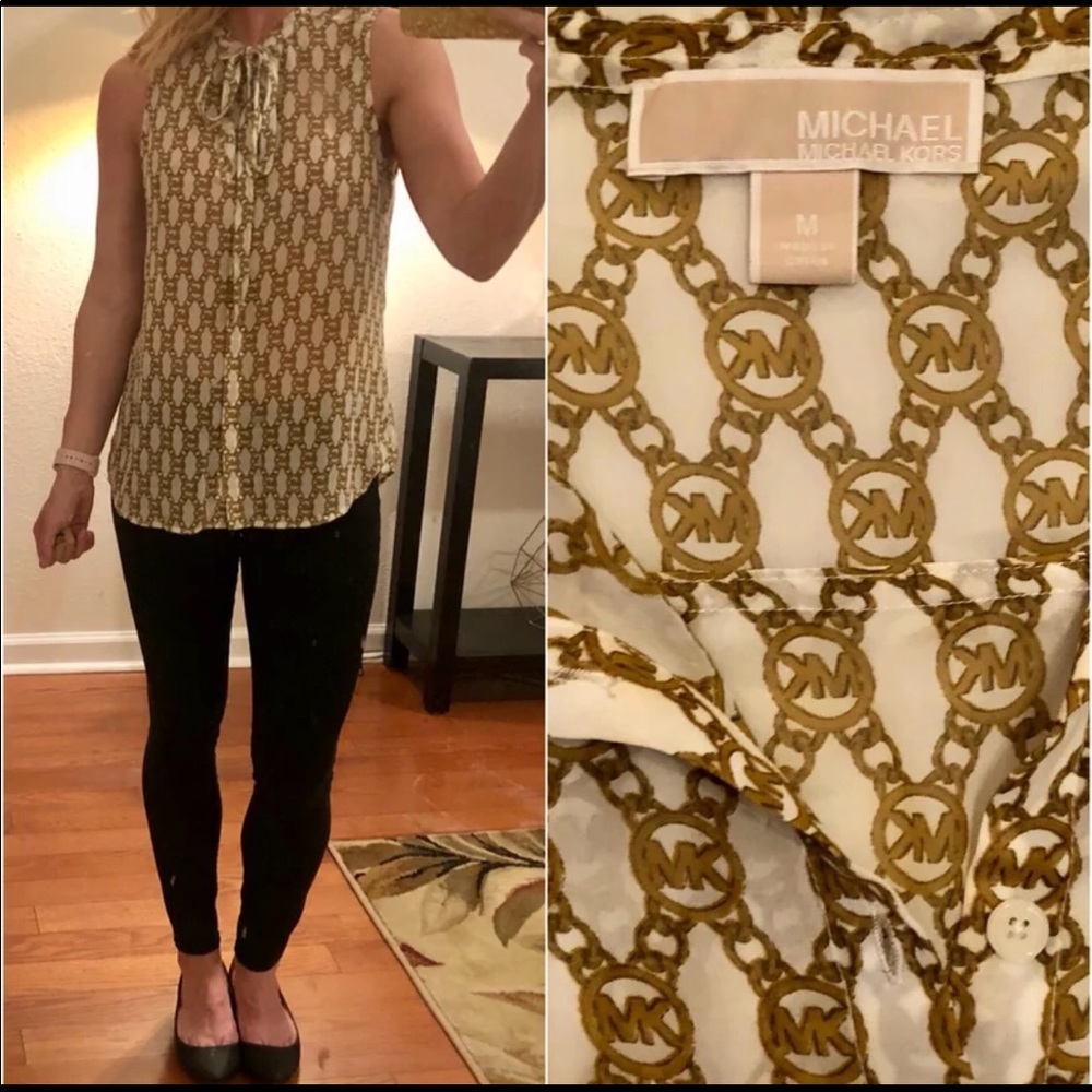 Michael Kors Blouse Sheer Medium
